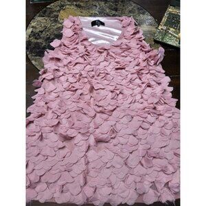 P Luca Milano Pink Ruffle Sleeveless Blouse Shirt Y2K Women's Medium